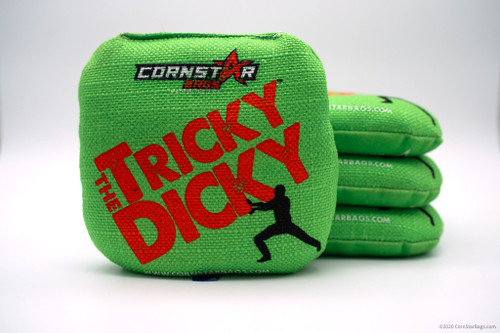 Professional Cornhole Bag - Dual Sided - Tricky Dicky - Sub Lime