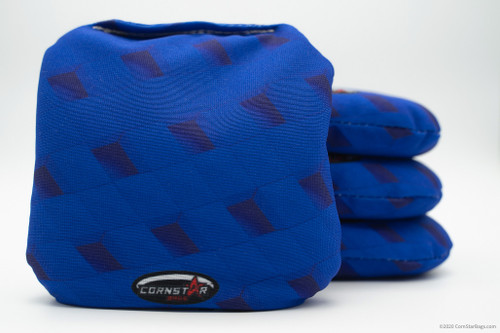Cornhole Bags. Regulation Size. Geometric Blue