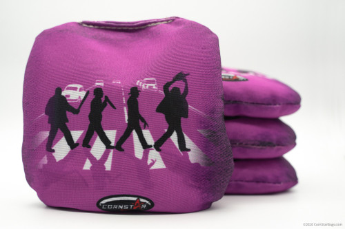 Cornhole Bags. Regulation Size. Pop Culture Purple Abbey Road Killers