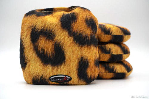 Cornhole Bags. Regulation Size. Leopard Fur -2