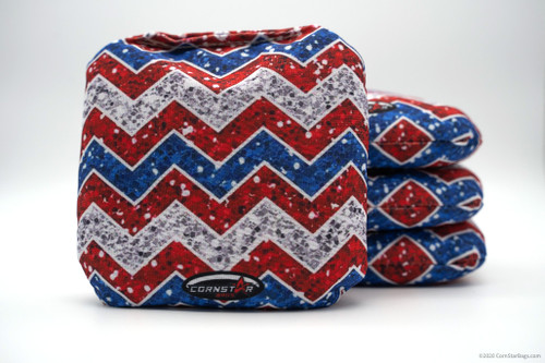 Cornhole Bags. Regulation Size. Chevrons Christmas Sparkle