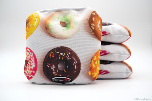 Cornhole Bags. Regulation Size. Food Donuts