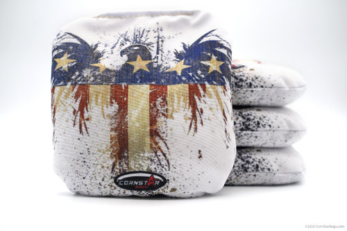 Cornhole Bags. Regulation Size. Patriot Stars and Stripes Eagle