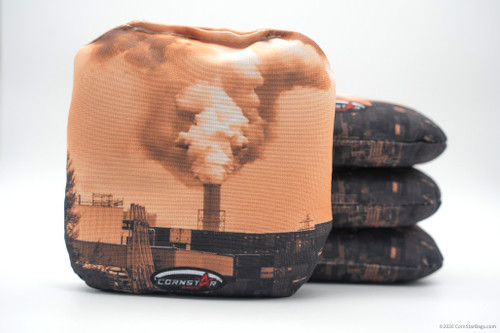 Cornhole Bags. Regulation Size. Industrial Smoke Stack