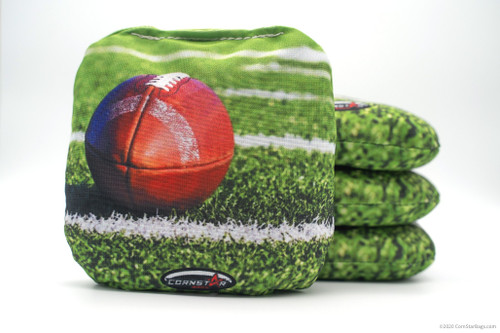 Cornhole Bags. Regulation Size. Sports Football on Grass