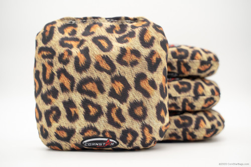 Cornhole Bags. Regulation Size. Cheetah Fur Design