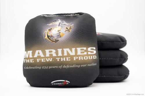 Cornhole Bags. Regulation Size. Armed Forces-Marines-Defending