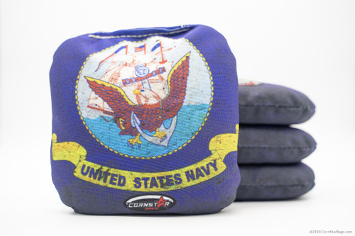 Cornhole Bags. Regulation Size. Armed Forces-U S Navy-Eagle