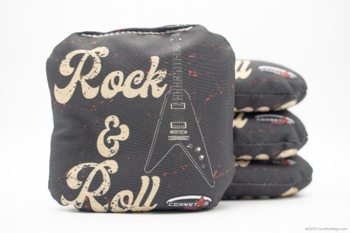 Cornhole Bags. Regulation Size. Custom Designer Rock And Roll Flying V