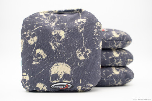 Cornhole Bags. Regulation Size. Custom Designer Textured Skulls