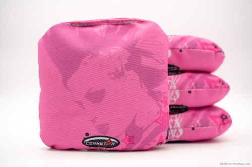 Cornhole Bags. Regulation Size. Punk Rock Pink Mohawk Girl