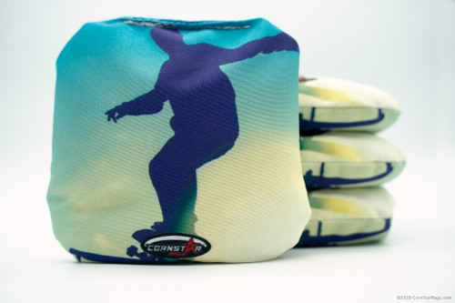 Cornhole Bags. Regulation Size. Skateboard Silhouette Skater