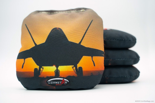 Cornhole Bags. Regulation Size. Armed Forces. Air Force Stealth Bomber