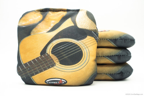 Cornhole Bags. Regulation Size. Country Music Guitar Boots Hat