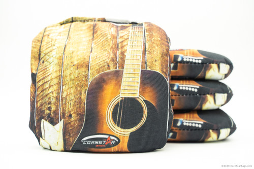 Cornhole Bags. Regulation Size. Country Music Guitar Wood Wall