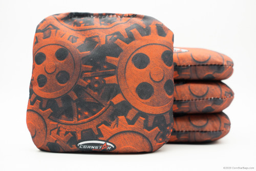 Cornhole Bags. Regulation Size. Industrial Orange Cogs