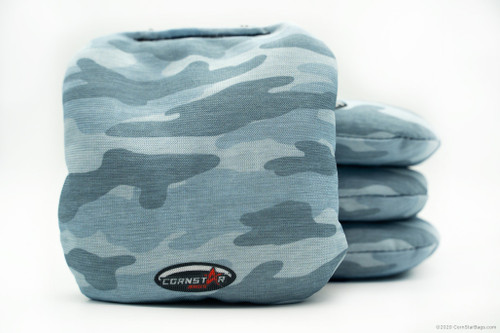 Cornhole Bags. Regulation Size. Camo Blue