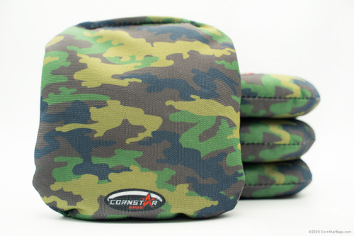 Cornhole Bags. Regulation Size. Camo Brown Green Tan Black