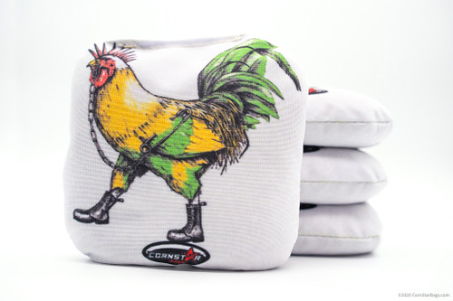 Cornhole Bags. Regulation Size. Punk Rock Punk Chicken