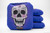 Cornhole Bags. Regulation Size. Day of the Dead Purple Smiling Face