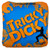 Professional Cornhole Bags-Tricky Dicky -Crushin' It Orange 2 - Texture - Front