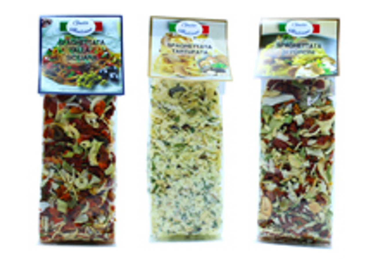 Spaghettata-Préparation ingrédients pour pâtes Spaghettata-Préparation ingrédients pour pâtes
