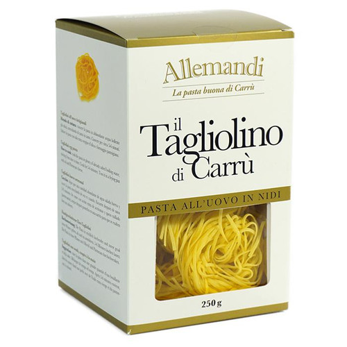 Tagliolini aux ufs de Carrù pâtes Allemandi - Nid de 250 gr excellence italienne