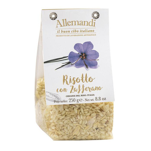 Risotto tout prêt riz carnaroli au safran Allemandi - 250 gr 100% italien