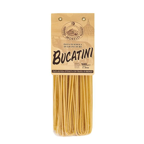 Pâtes de semoule de blé Bucatini Morelli - 500 gr Pâtes artisanales toscanes