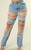 POSH  || Jewel Distressed Jeans
