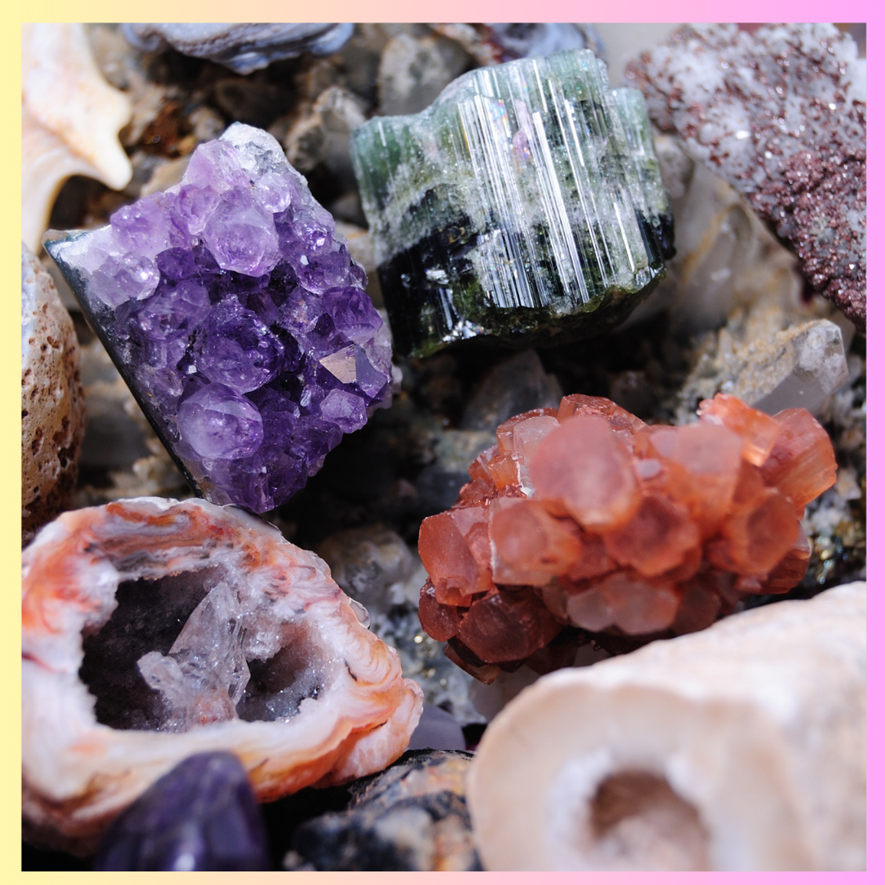 Rough Crystals and Gemstones