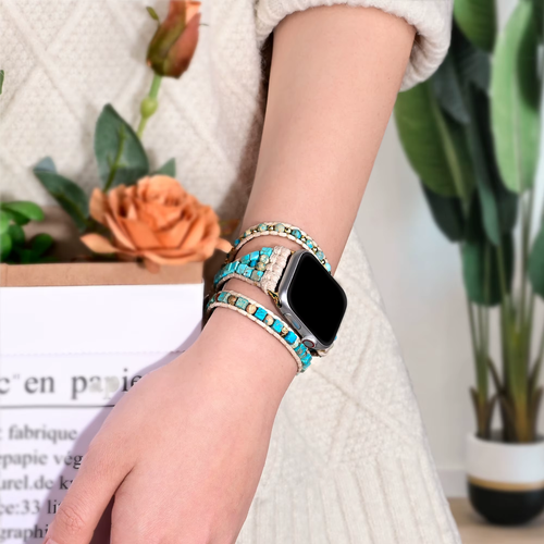 Turquoise Emperor AuraShield Apple Watch Band