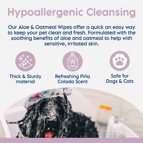 EZ-Derm® Aloe & Oatmeal Cleansing Wipes