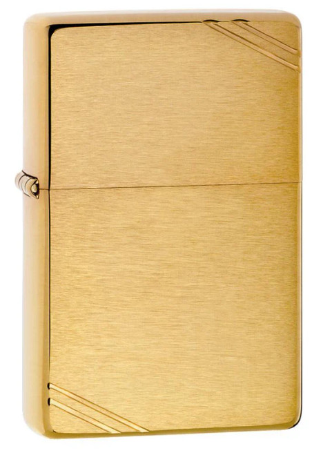Vintage Brushed Finish Brass Zippo Lighter Vintage Brushed Finish Brass Zippo Lighter
