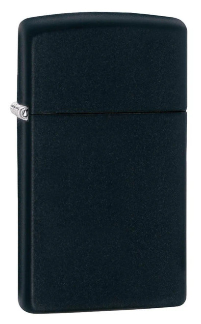 Slim Black Matte Zippo Lighter Slim Black Matte Zippo Lighter