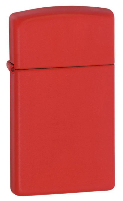 Slim Red Matte Zippo Lighter Slim Red Matte Zippo Lighter