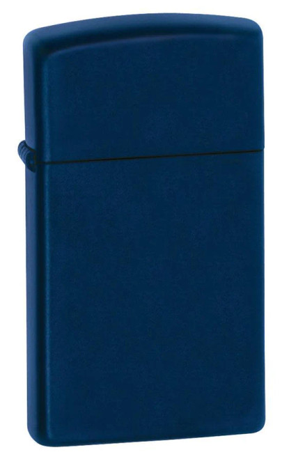 Slim Navy Blue Matte Zippo Lighter Slim Navy Blue Matte Zippo Lighter