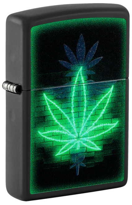 Gleaming Leaf Cannabis Design Zippo Lighter Gleaming Leaf Cannabis Design Zippo Lighter