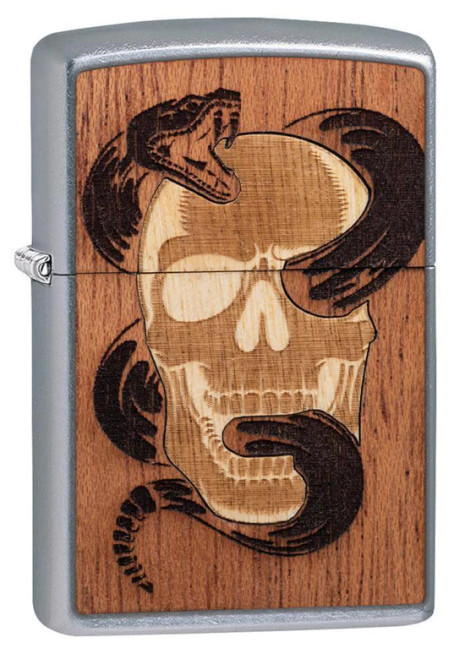 Woodchuck Skull & Snake Zippo Lighter Woodchuck Skull & Snake Zippo Lighter