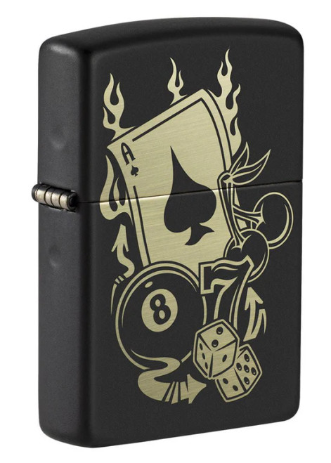 Gambling Design Zippo Lighter Gambling Design Zippo Lighter