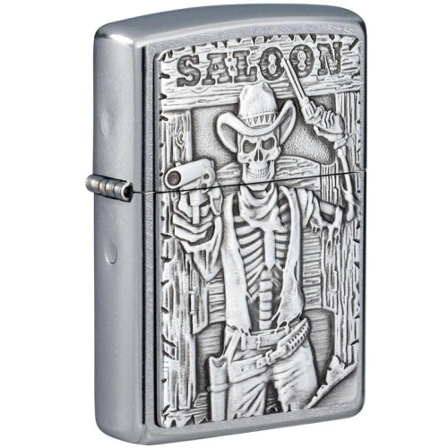 Saloon Skull Emblem Zippo Lighter Saloon Skull Emblem Zippo Lighter