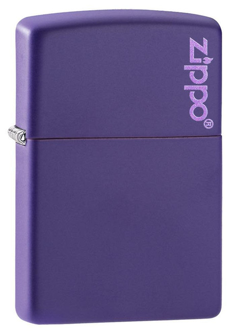 Classic Purple Matte Zippo Logo Lighter Classic Purple Matte Zippo Logo Lighter