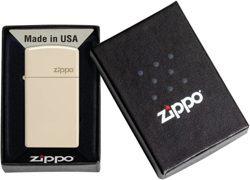Slim Flat Sand Matte Zippo Logo Lighter Slim Flat Sand Matte Zippo Logo Lighter