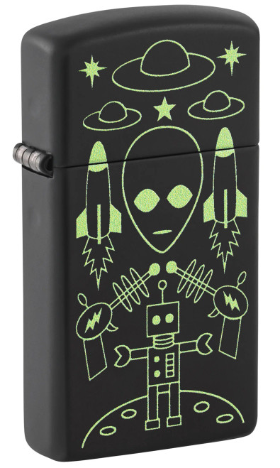 Alien Invasion Design Zippo Lighter Alien Invasion Design Zippo Lighter
