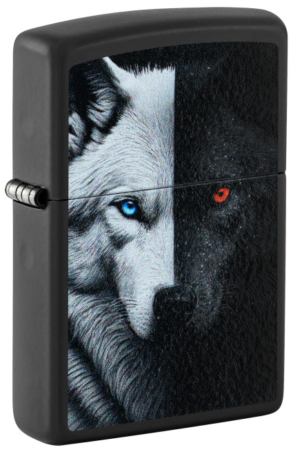 Two Wolves Design Zippo Lighter Two Wolves Design Zippo Lighter