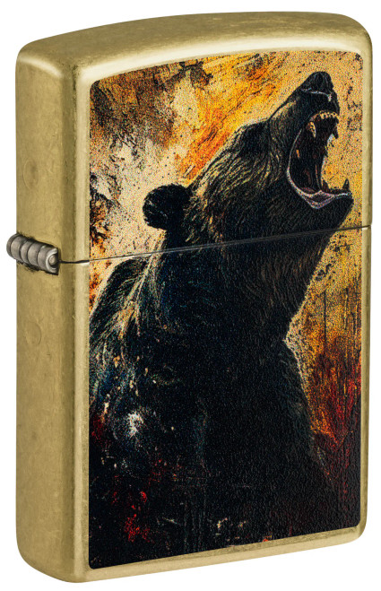 Grizzly Roar Bear Design Zippo Lighter Grizzly Roar Bear Design Zippo Lighter