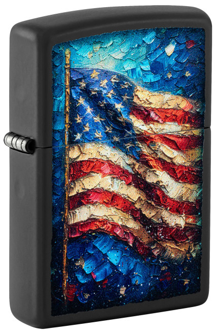 Painted American Flag Design Zippo Lighter Painted American Flag Design Zippo Lighter