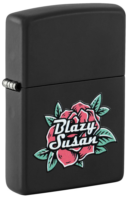 Blazy Susan Black Matte Zippo Lighter Blazy Susan Black Matte Zippo Lighter