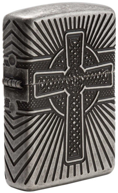 Celtic Cross Design Armor Zippo Lighter Celtic Cross Design Armor Zippo Lighter