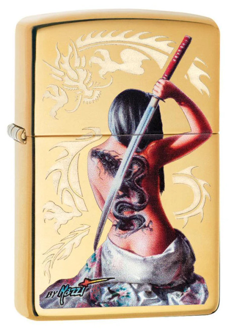 Mazzi Dragon Girl Zippo Lighter Mazzi Dragon Girl Zippo Lighter